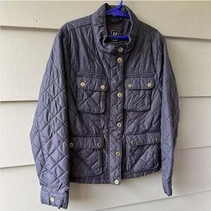 Gap Kids Navy Blue Quilted Jacket Sz L 10